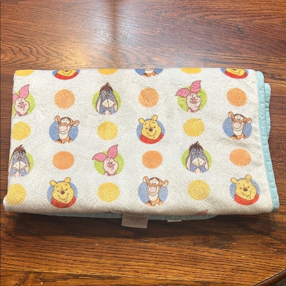 Disney Other - Disney Winnie the Pooh Piglet Eeyore, Tigger, fleece Baby Blanket